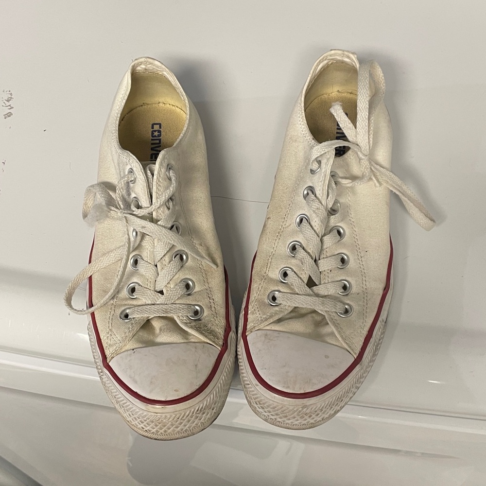 Converse White and Red Sneakers